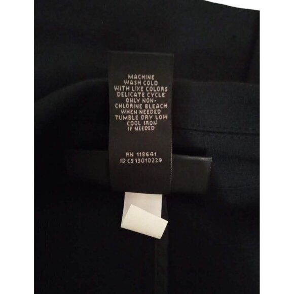 LANE Bryant Black Rayon Ponte Stretch Single Breasted Blazer Sz 24 - Picture 8 of 8